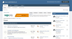 Desktop Screenshot of forums.oscommerce.de